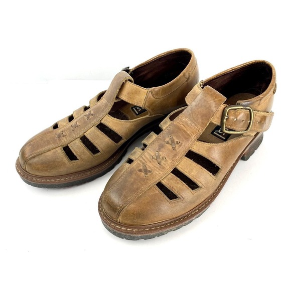 Skechers Shoes - 90s Skechers Nubuck Leather Loafers Womens 9.5 B Brown Flats Original Footwear